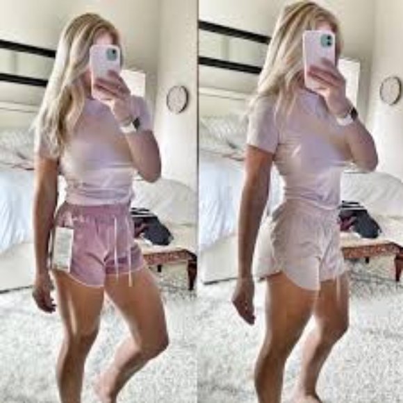 NWT LULULEMON CHOOSE A SIDE SHORT 3” PINK TAUPE REVERSIBLE SIZE 4 - Picture 9 of 9
